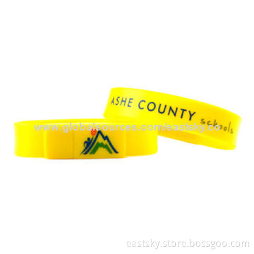 Custom Wristband Style USB Drive, Data Retention Over 10 Years, More than 1,000,000 Times Data